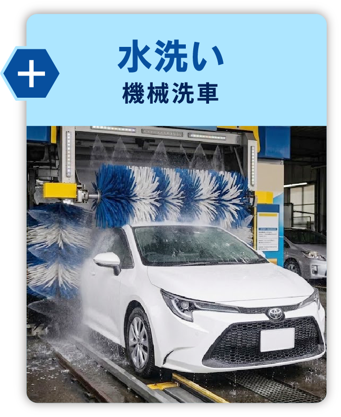 水洗い 機械洗車