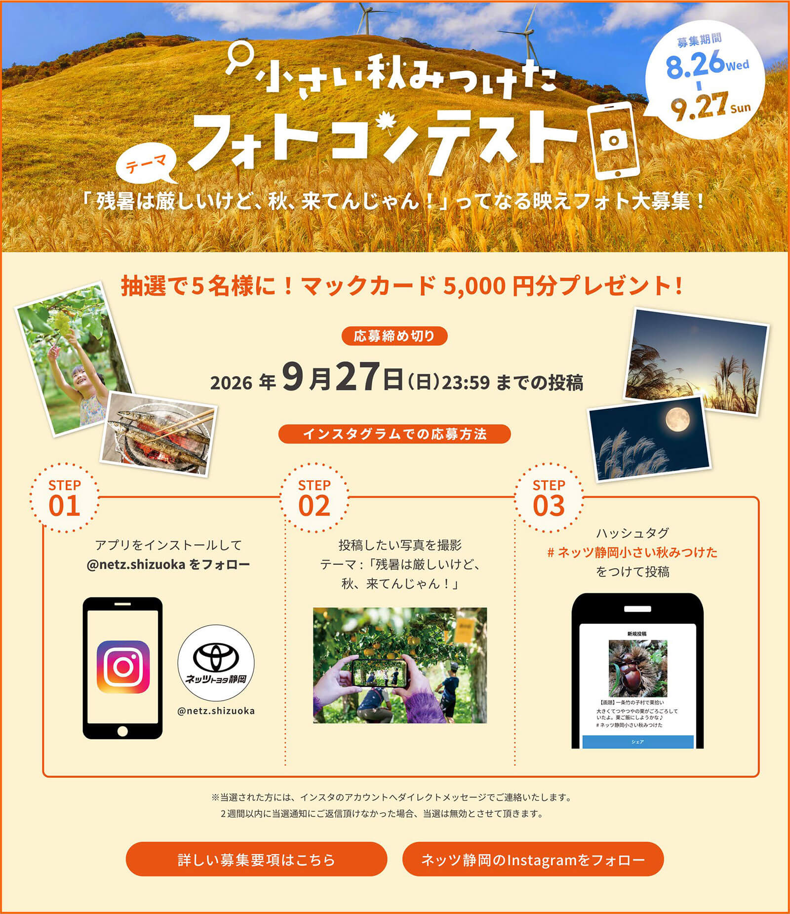 小さい秋みつけた フォトコンテスト